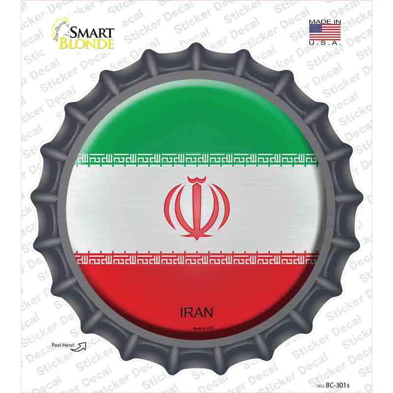 Iran Country Novelty Bottle Cap Sticker Decal