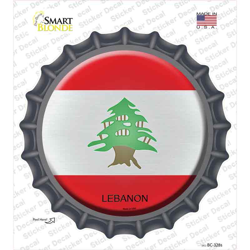 Lebanon Country Novelty Bottle Cap Sticker Decal