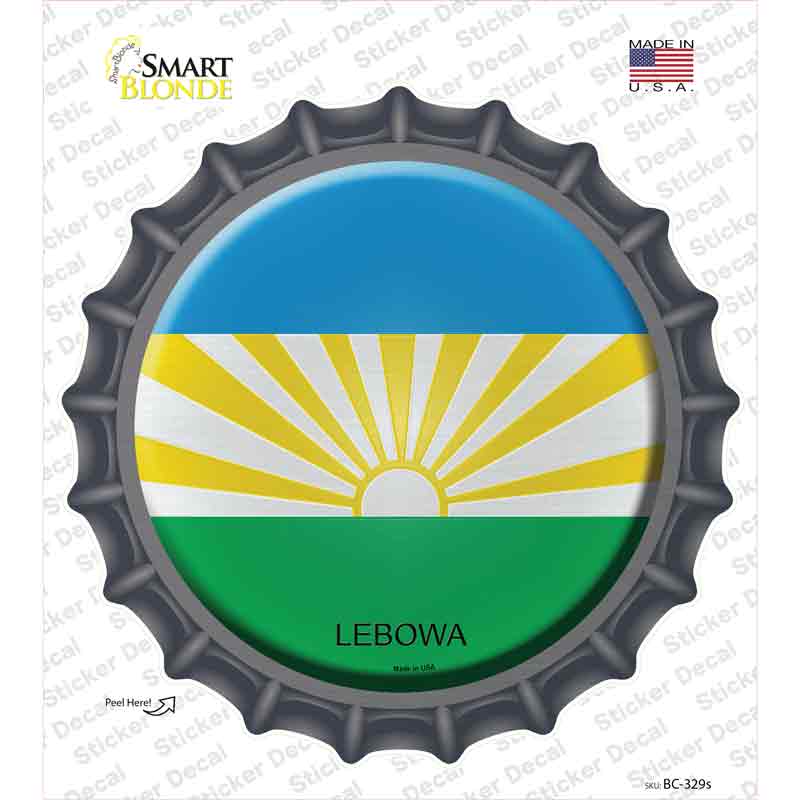 Lebowa Country Novelty Bottle Cap Sticker Decal