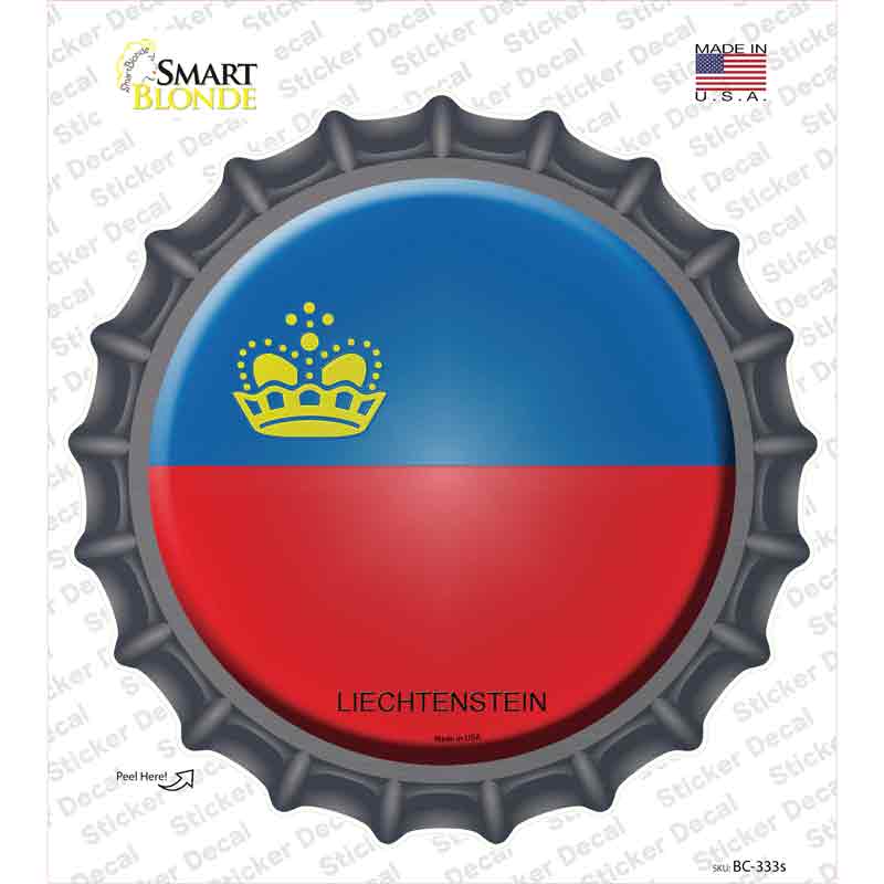 Liechtenstein Country Novelty Bottle Cap Sticker Decal