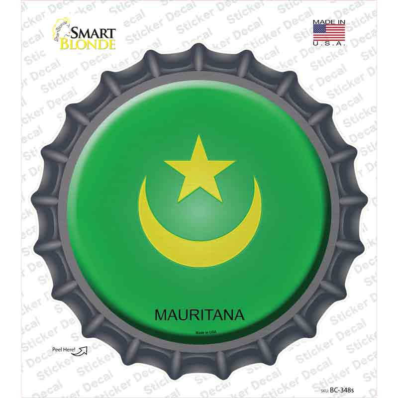 Mauritana Country Novelty Bottle Cap Sticker Decal