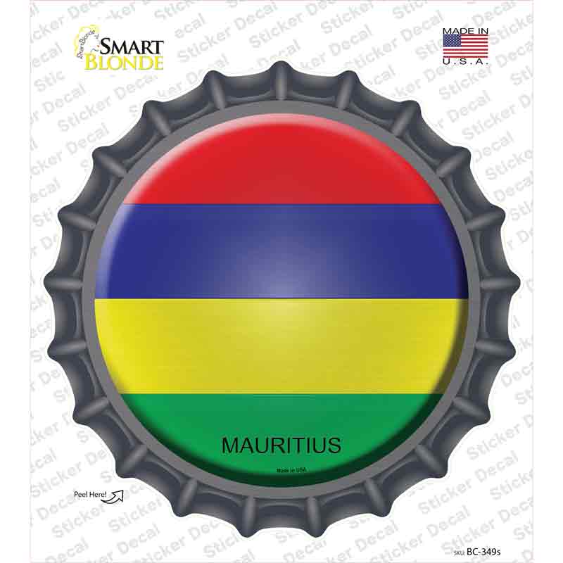 Mauritius Country Novelty Bottle Cap Sticker Decal