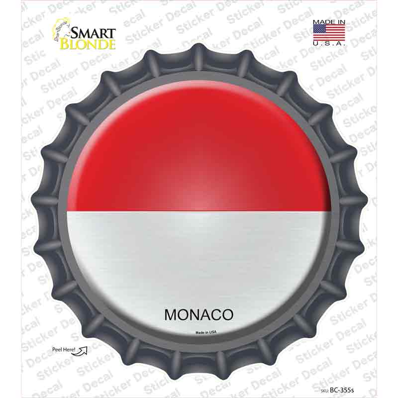 Monaco Country Novelty Bottle Cap Sticker Decal