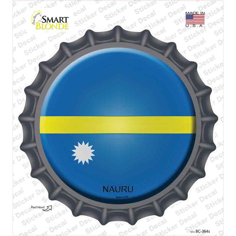 Nauru Country Novelty Bottle Cap Sticker Decal