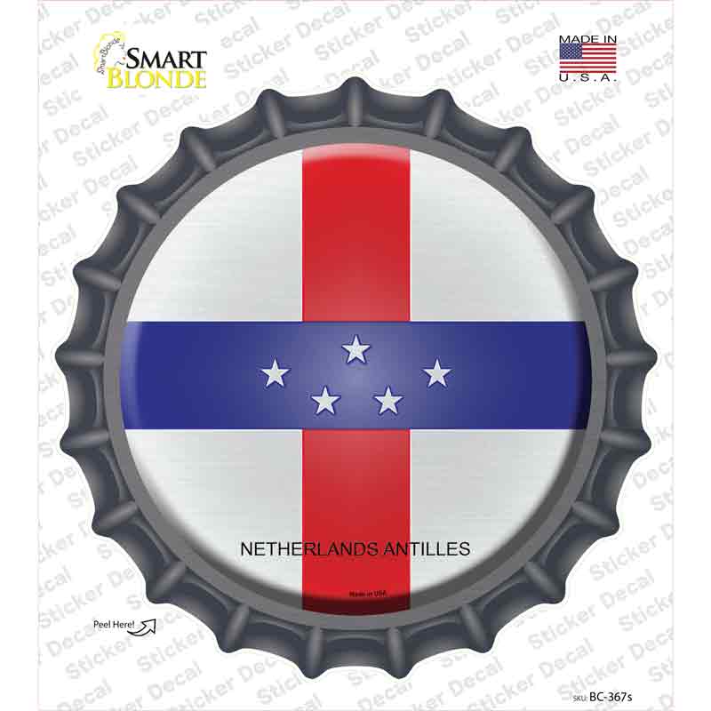 Netherlands Artilles Country Novelty Bottle Cap Sticker Decal