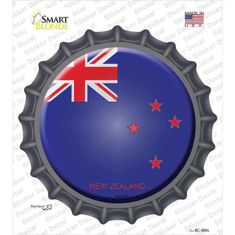 New Zealand Country Novelty Bottle Cap Sticker Decal