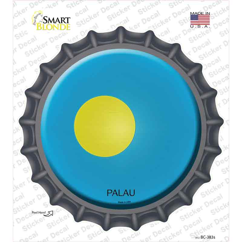 Palau Country Novelty Bottle Cap Sticker Decal