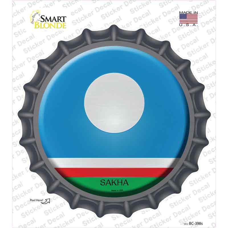 Sakha Country Novelty Bottle Cap Sticker Decal