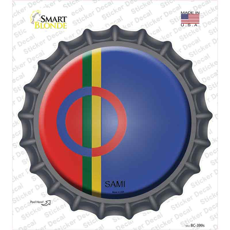 Sami Country Novelty Bottle Cap Sticker Decal