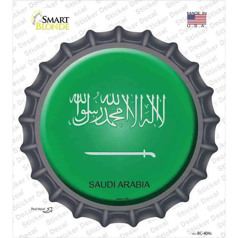 Saudi Arabia Country Novelty Bottle Cap Sticker Decal