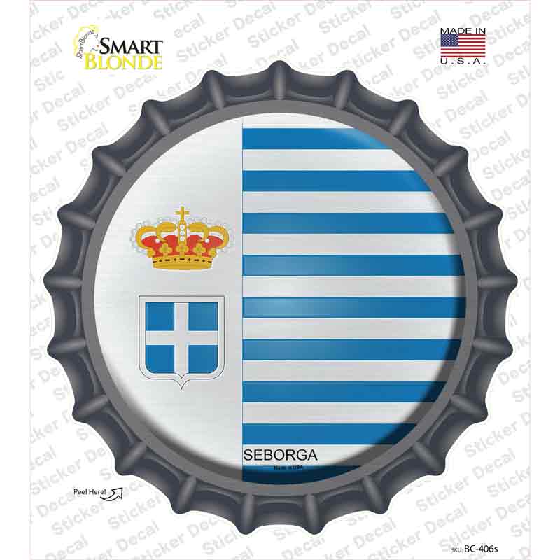 Seborga Country Novelty Bottle Cap Sticker Decal
