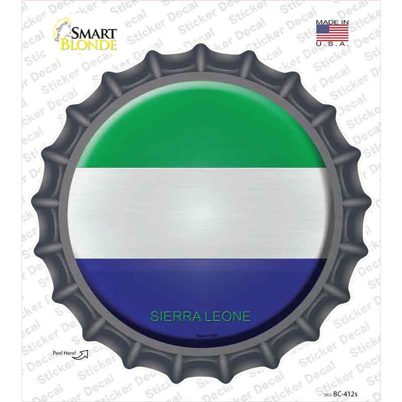 Sierra Leone Country Novelty Bottle Cap Sticker Decal