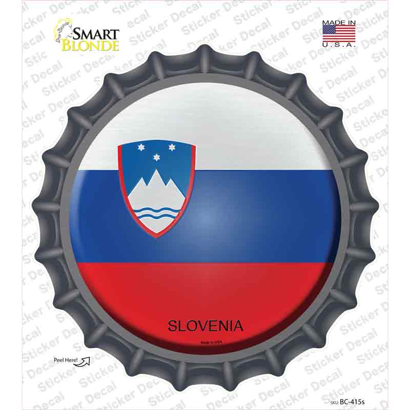 Slovenia Country Novelty Bottle Cap Sticker Decal