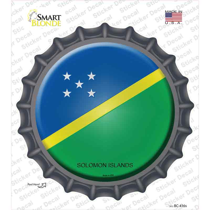 Solomon Islands Country Novelty Bottle Cap Sticker Decal