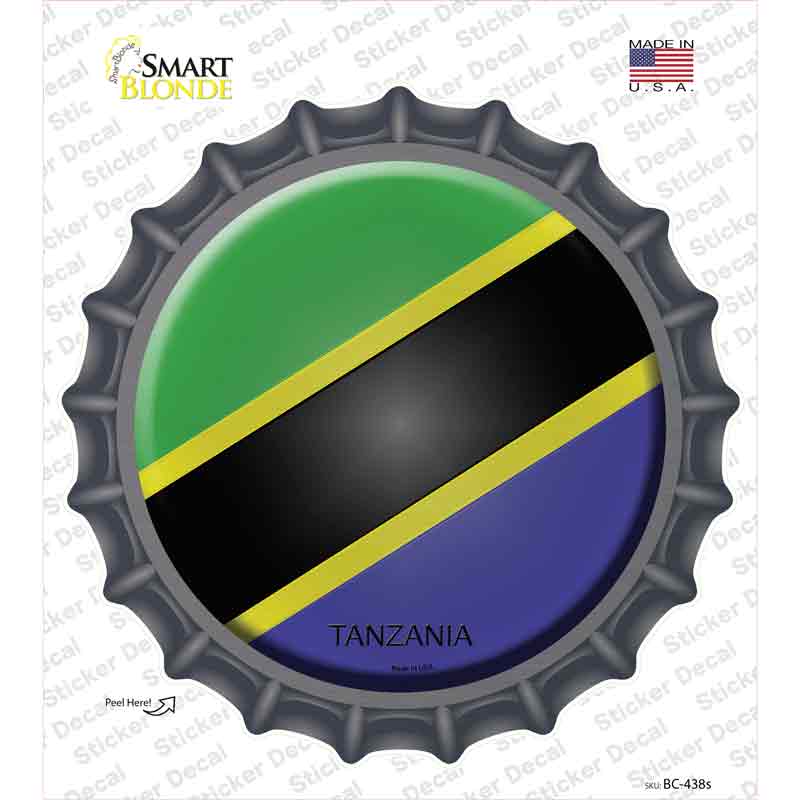Tanzania Country Novelty Bottle Cap Sticker Decal