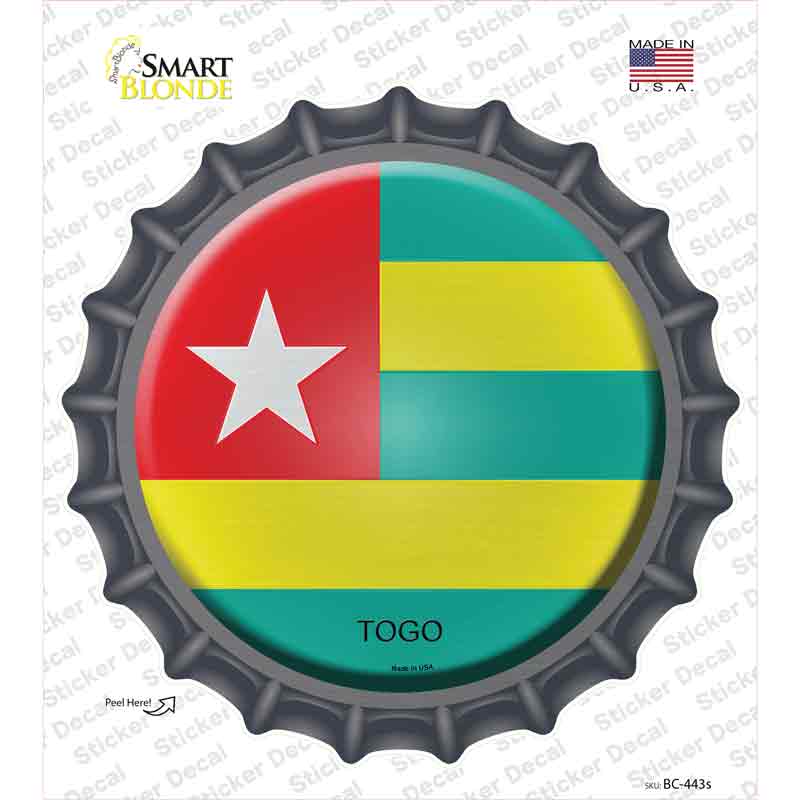 Togo Country Novelty Bottle Cap Sticker Decal