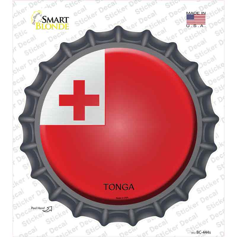 Tonga Country Novelty Bottle Cap Sticker Decal