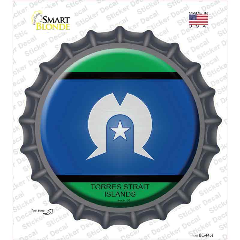 Torres Strait Islands Novelty Bottle Cap Sticker Decal