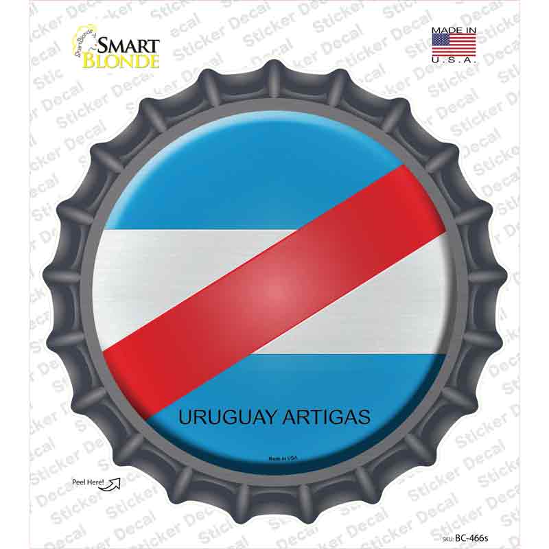 Uruguay Artigas Country Novelty Bottle Cap Sticker Decal