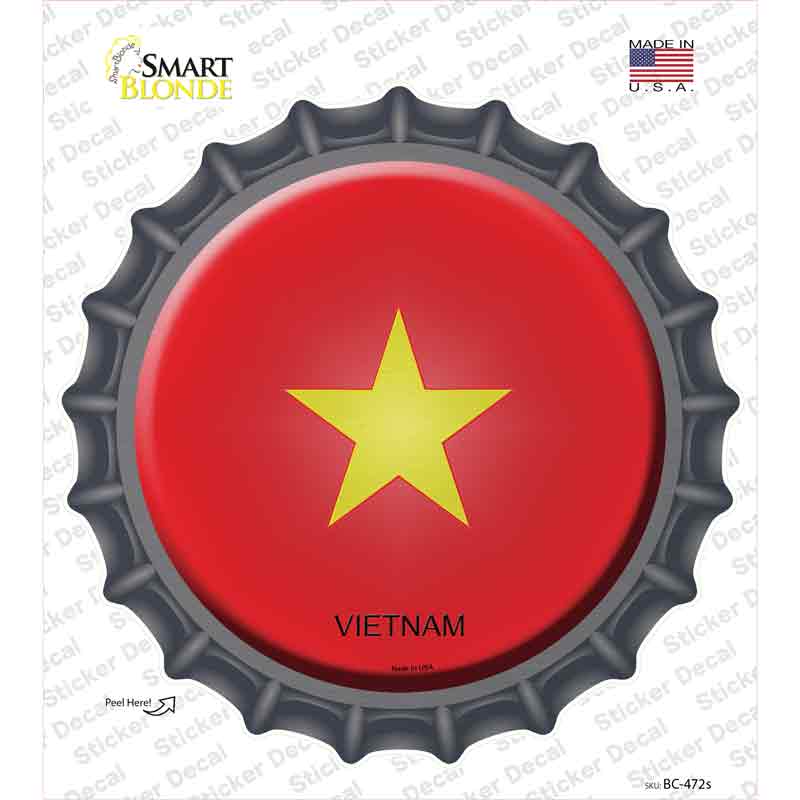 Vietnam Country Novelty Bottle Cap Sticker Decal