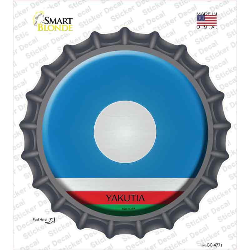 Yakutia Country Novelty Bottle Cap Sticker Decal