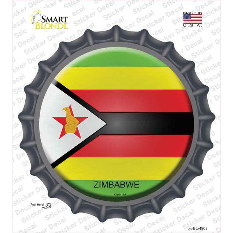 Zimbabwe Country Novelty Bottle Cap Sticker Decal