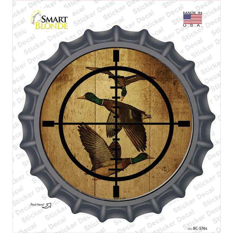 Duck Hunter Novelty Bottle Cap Sticker Decal