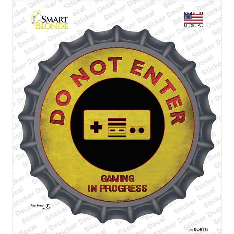 Do Not Enter NES Novelty Bottle Cap Sticker Decal