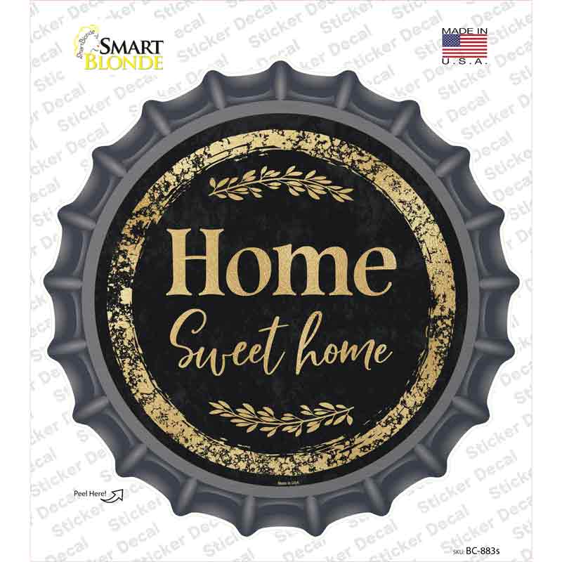 Home Sweet Home Novelty Bottle Cap Sticker Decal