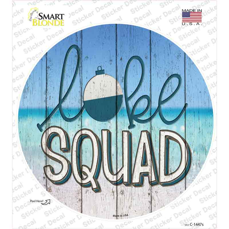 Lake Squad Novelty Circle Sticker Decal