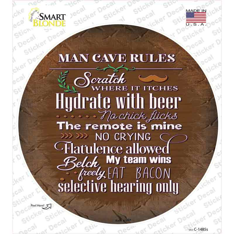 Hydrate With Beer Novelty Circle Sticker Decal