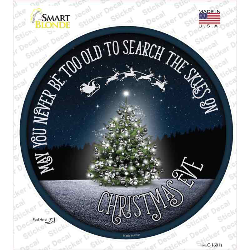 Search The Skies Novelty Circle Sticker Decal