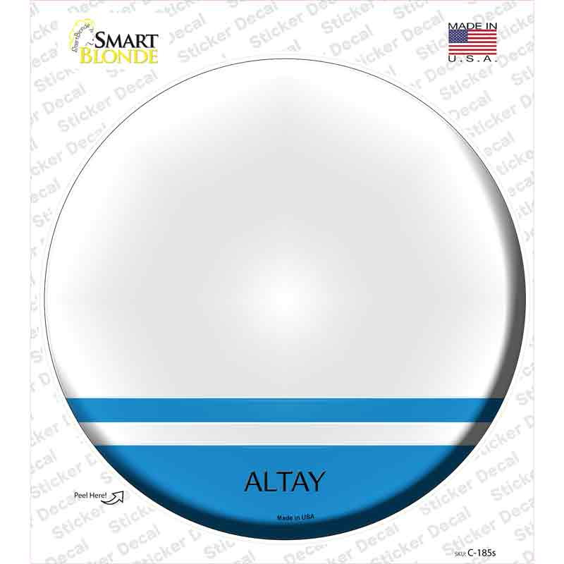 Altay Country Novelty Circle Sticker Decal