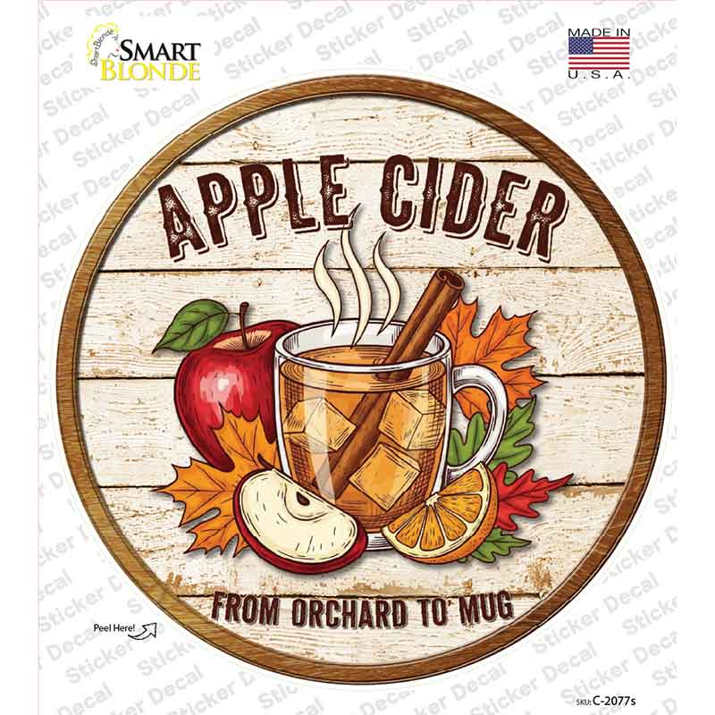 Apple Cider Novelty Circle Sticker Decal C-2077s