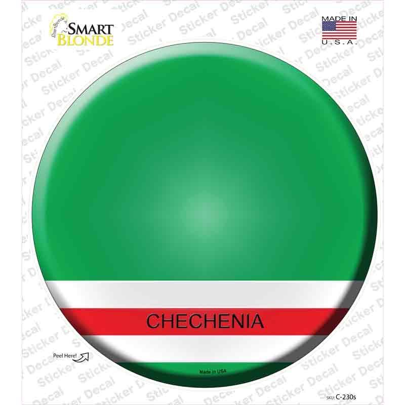 Chechenia Country Novelty Circle Sticker Decal
