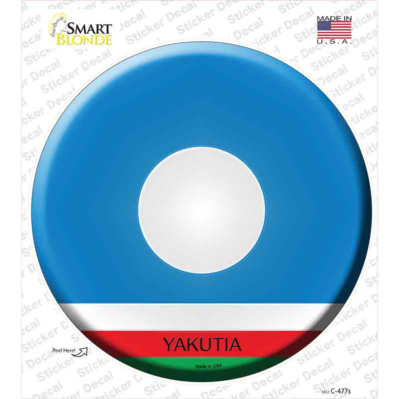 Yakutia Country Novelty Circle Sticker Decal