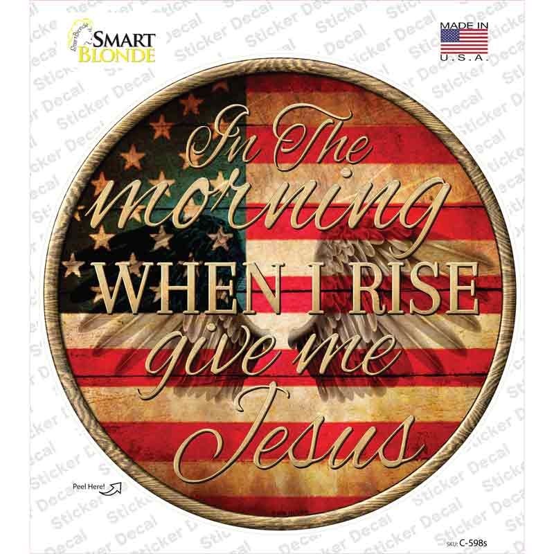 When I Rise Novelty Circle Sticker Decal