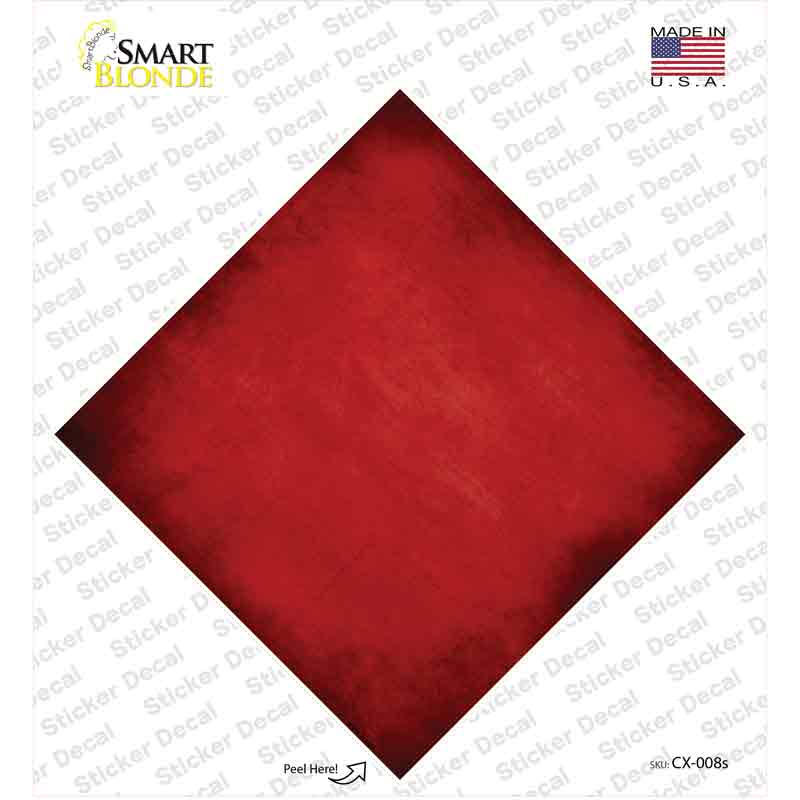 Red Oil Rubbed Novelty Diamond Sticker Decal