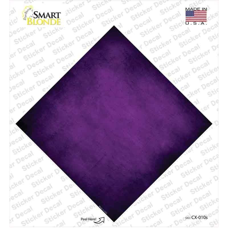Purple Oil Rubbed Novelty Diamond Sticker Decal