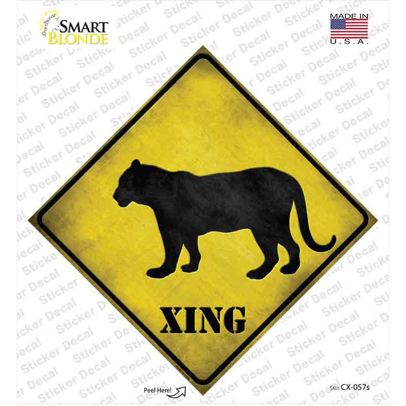 Tiger Xing Novelty Diamond Sticker Decal