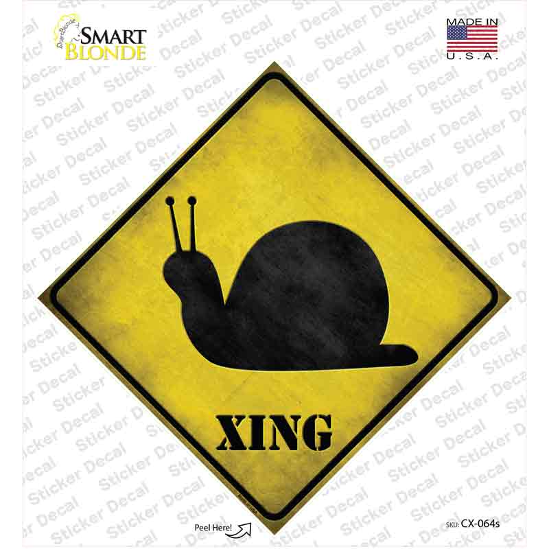 Snail Xing Novelty Diamond Sticker Decal