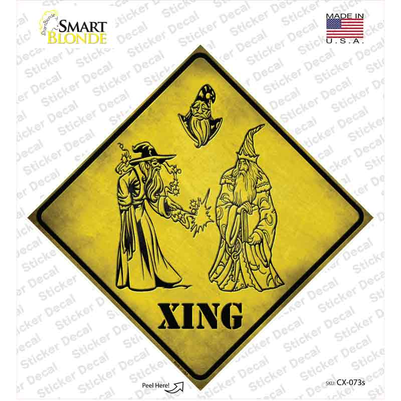 Wizards Xing Novelty Diamond Sticker Decal