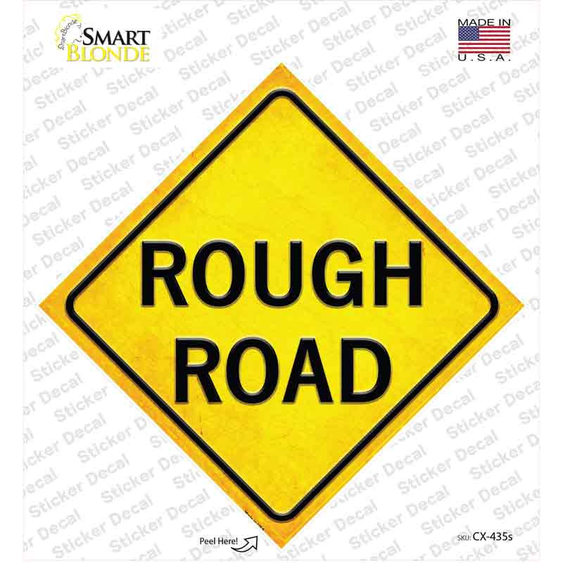Rough Road Novelty Diamond Sticker Decal