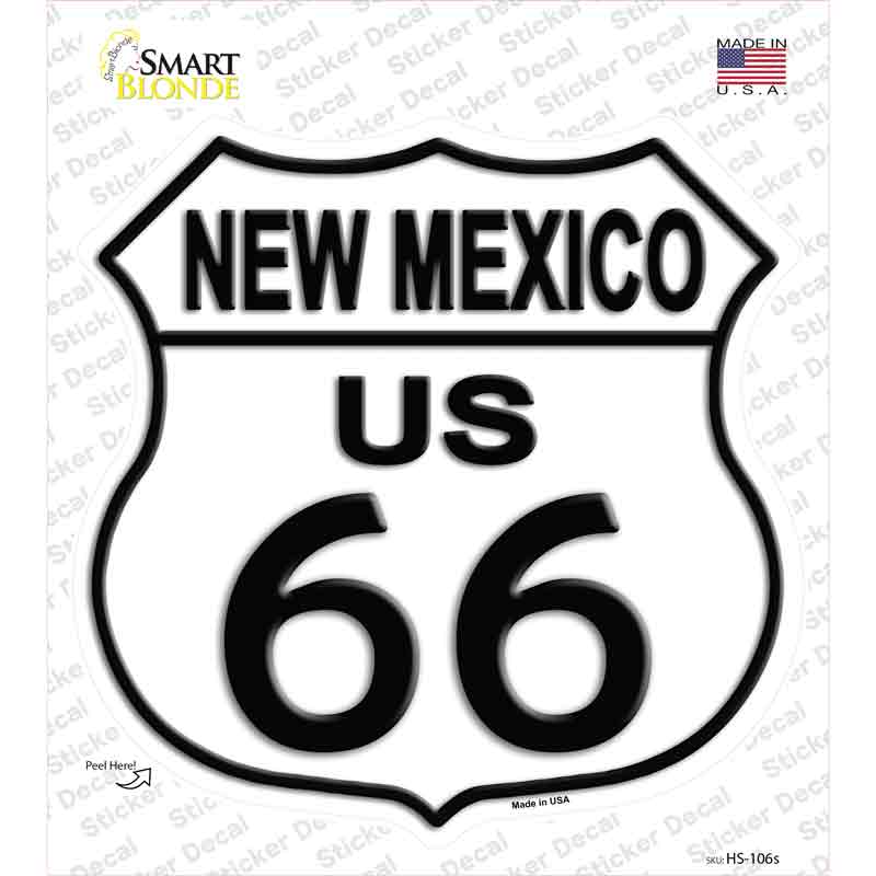 New Mexico Route 66 Novelty Highway Shield Sticker Decal