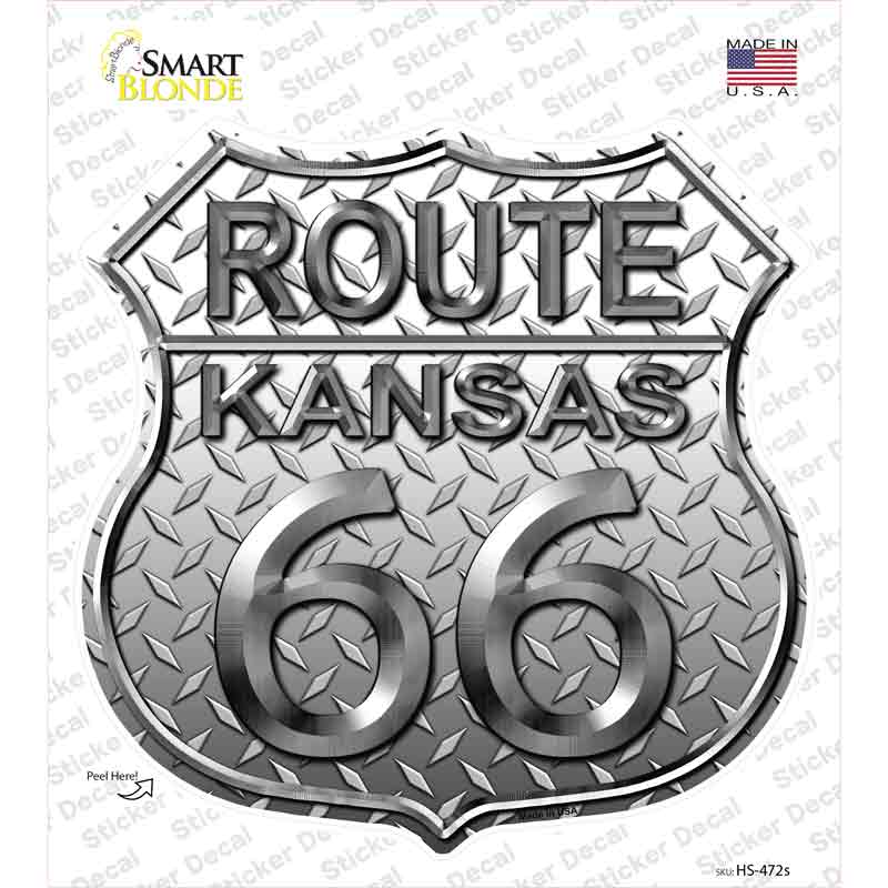 Route 66 Diamond Kansas Novelty Highway Shield Sticker Decal