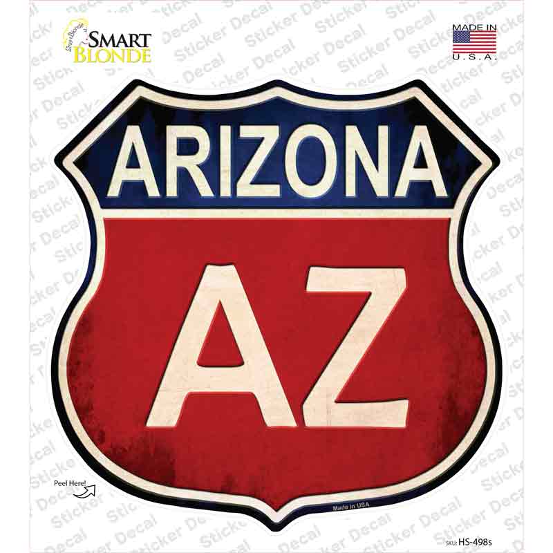 Arizona Novelty Highway Shield Sticker Decal
