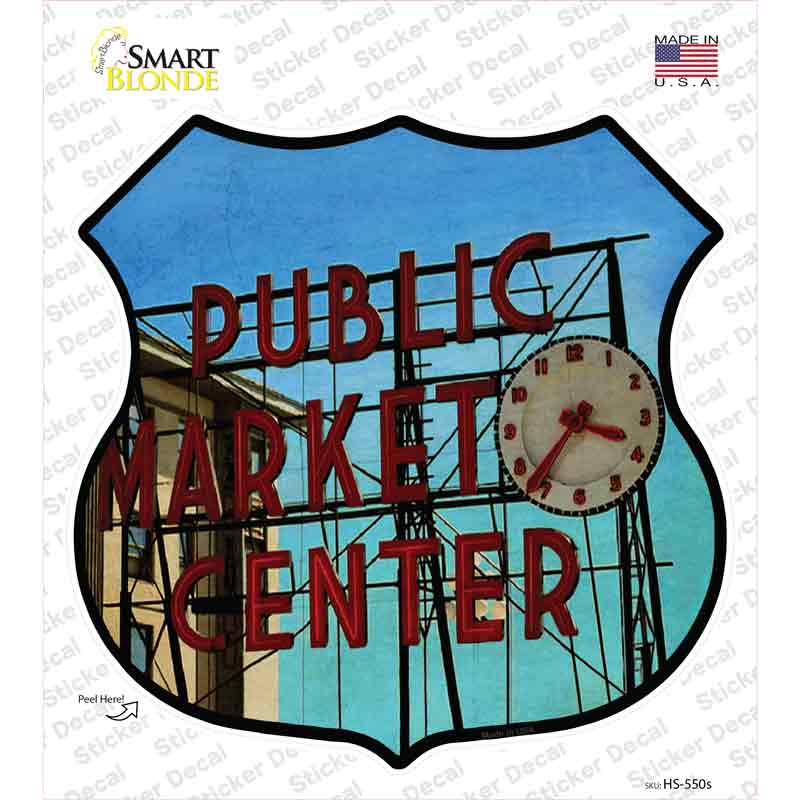 Market Place Novelty Highway Shield Sticker Decal