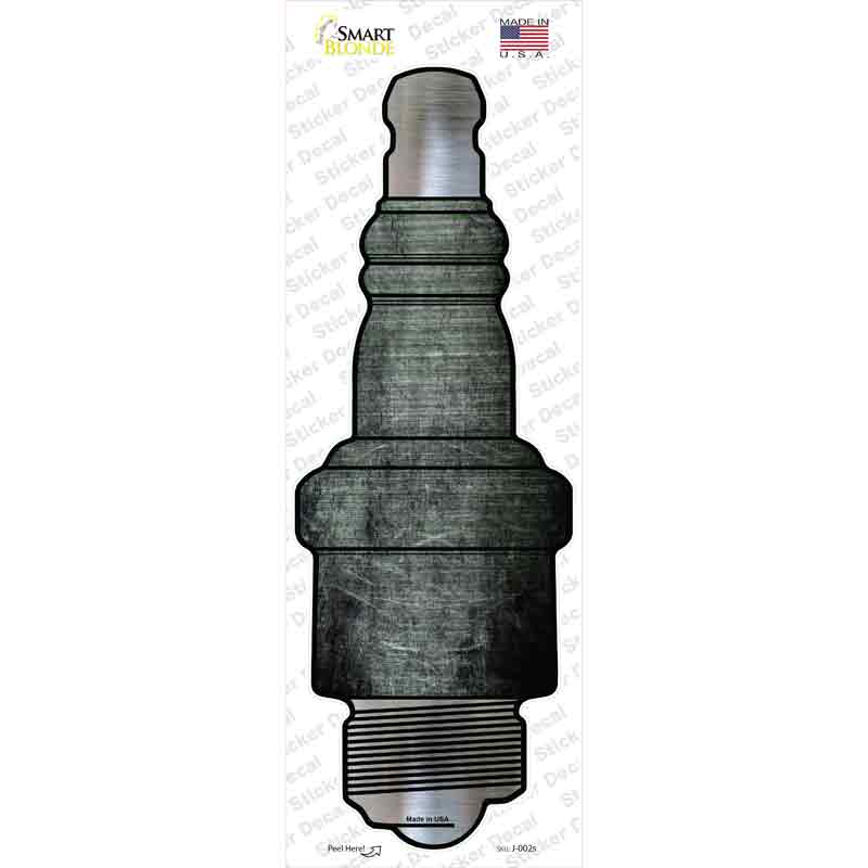 Black Oil Rubbed Novelty Spark Plug Sticker Decal