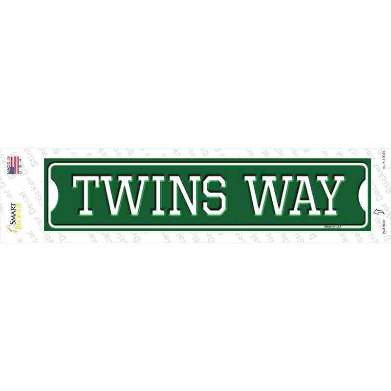 Twins Way Novelty Narrow Sticker Decal