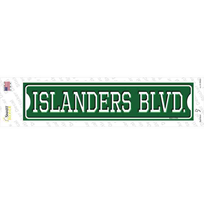 Islanders Blvd Novelty Narrow Sticker Decal